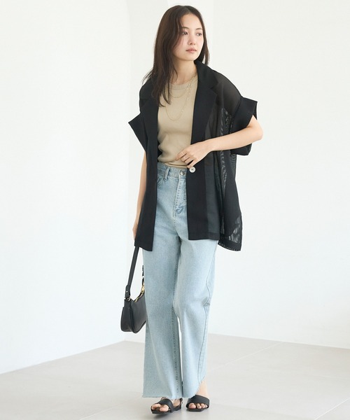24SS メッシュハーフスリーブジャケット 19sj-8_01.jpg