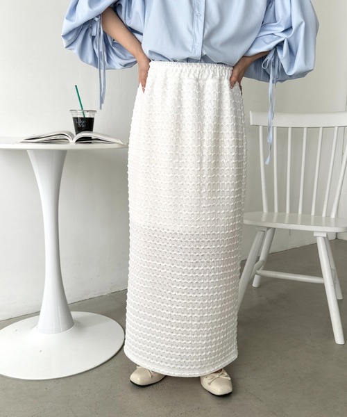 セール】ジャガードレースタイトスカート（スカート）｜CLEA（クレア  