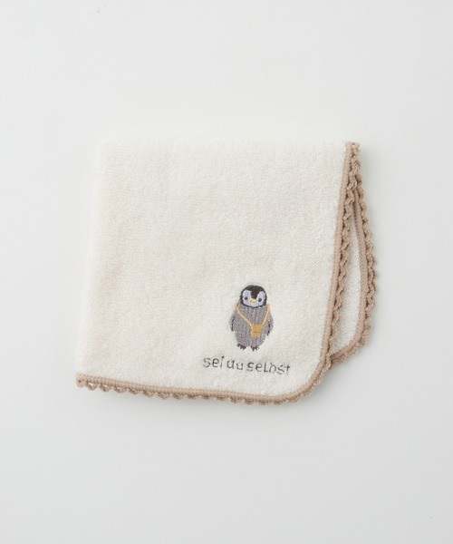 タオル・ハンカチ HoneyWorks Honeys ハンカチ タオルハンカチ ミニタオル 綿100％ 刺繍