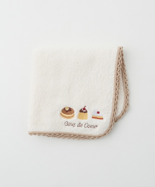 タオル・ハンカチ HoneyWorks Honeys ハンカチ タオルハンカチ ミニタオル 刺繍 綿 コットン