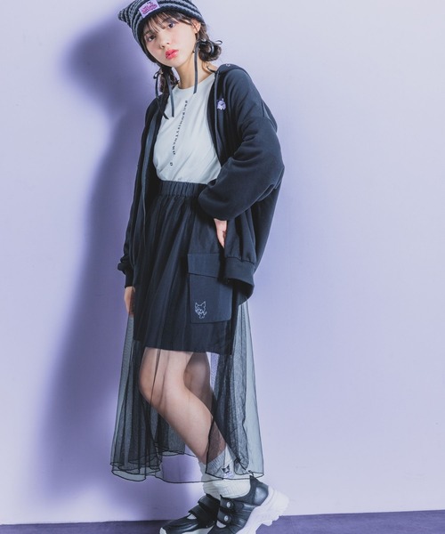 セール】【クロミ】チュールロングカーゴスカート（スカート