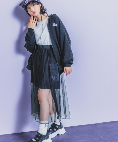 激レア美品KAPITAL カーゴスカート セール】【クロミ】チュールロングカーゴスカート（スカート