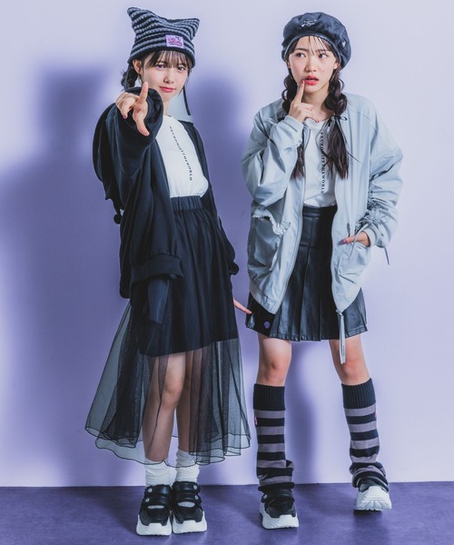激レア美品KAPITAL カーゴスカート セール】【クロミ】チュールロングカーゴスカート（スカート