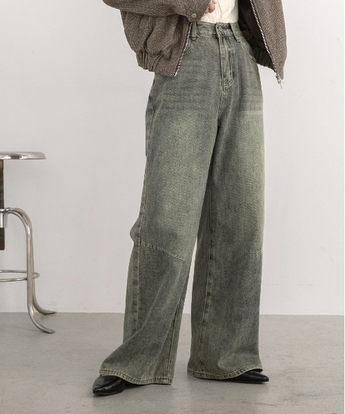 ad thie(アドティエ)の「ニータック ルーズフィットデニム(デニムパンツ・レディース・ブルー/ライトブルー・SMALL/MEDIUM)」の10枚目の写真
