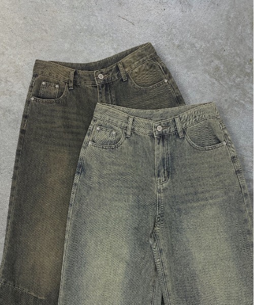 ad thie(アドティエ)の「ニータック ルーズフィットデニム(デニムパンツ・レディース・ブルー/ライトブルー・SMALL/MEDIUM)」の6枚目の写真