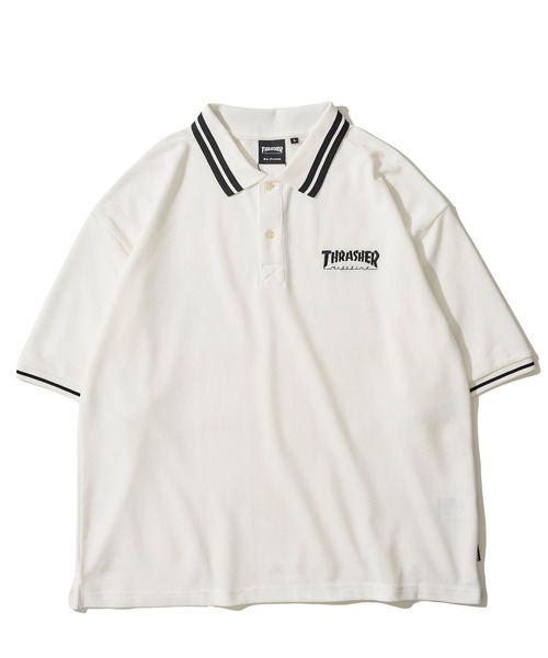 THRASHER(スラッシャー)の「【THRASHER / スラッシャー】ワンポイントロゴ刺繍ポロシャツ(ポロシャツ・メンズ・ネイビー/ホワイト/ブラック・X-LARGE/LARGE/MEDIUM)」の4枚目の写真