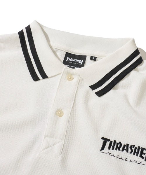 THRASHER(スラッシャー)の「【THRASHER / スラッシャー】ワンポイントロゴ刺繍ポロシャツ(ポロシャツ・メンズ・ネイビー/ホワイト/ブラック・X-LARGE/LARGE/MEDIUM)」の10枚目の写真