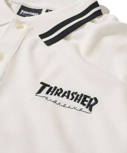 THRASHER(スラッシャー)の「【THRASHER / スラッシャー】ワンポイントロゴ刺繍ポロシャツ(ポロシャツ・メンズ・ネイビー/ホワイト/ブラック・X-LARGE/LARGE/MEDIUM)」の11枚目の写真