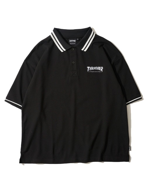 THRASHER(スラッシャー)の「【THRASHER / スラッシャー】ワンポイントロゴ刺繍ポロシャツ(ポロシャツ・メンズ・ネイビー/ホワイト/ブラック・X-LARGE/LARGE/MEDIUM)」の6枚目の写真