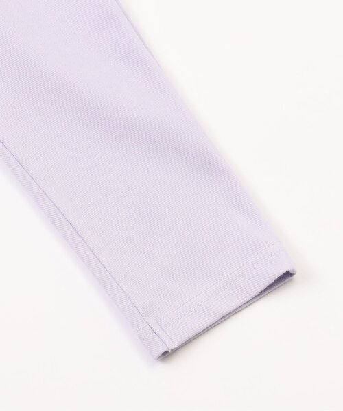 apres les cours（アプレレクール）の「【WEB限定/ジュニア対応】ウエストリボンニットツイルパンツ（その他パンツ・キッズ・ブルー/ラベンダー/チェック/ネイビー・120/110/100/90/130/80/140）」の5枚目の写真