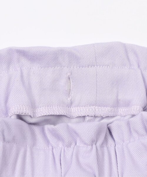 apres les cours（アプレレクール）の「【WEB限定/ジュニア対応】ウエストリボンニットツイルパンツ（その他パンツ・キッズ・ブルー/ラベンダー/チェック/ネイビー・120/110/100/90/130/80/140）」の6枚目の写真