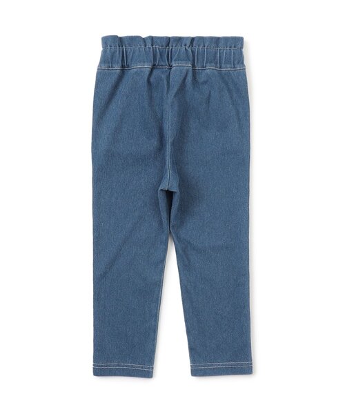 apres les cours（アプレレクール）の「【WEB限定/ジュニア対応】ウエストリボンニットツイルパンツ（その他パンツ・キッズ・ブルー/ラベンダー/チェック/ネイビー・120/110/100/90/130/80/140）」の10枚目の写真