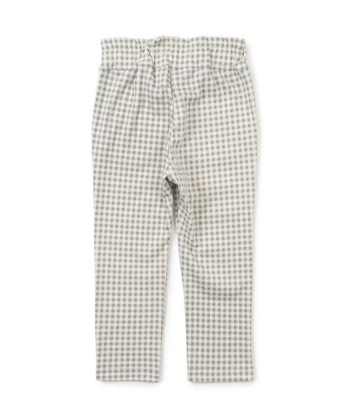 apres les cours（アプレレクール）の「【WEB限定/ジュニア対応】ウエストリボンニットツイルパンツ（その他パンツ・キッズ・ブルー/ラベンダー/チェック/ネイビー・120/110/100/90/130/80/140）」の11枚目の写真