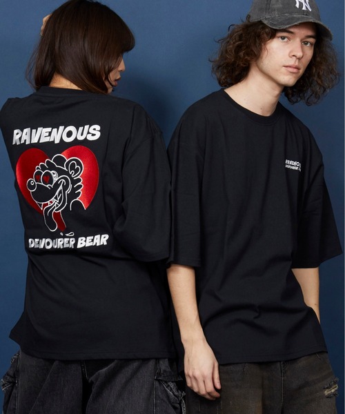 unrelaxing（アンリラクシング）の「オーバーサイズ  刺繍 Tシャツ 綿100％ /embroidery oversize T-shirt（Tシャツ/カットソー・メンズ・ホワイト系6/ホワイト系7/ホワイト系8/ホワイト/ブラック/その他/その他3/その他6/ブラック系その他2/ブラック系その他3/その他19/その他20/ブラック×ブルー/その他17/その他10/ブラック×レッド/ホワイト系2/ホワイト系4/ホワイト系/ホワイト系1/ブラック系その他4/ブラック系その他6/ライトブラック/ブラック系1/ブラック系3/その他8/ホワイト系9/スミクロ/ブラック系その他7/ブラック系/その他1/その他5/その他11/その他14/その他15/その他16/その他18/ホワイト系3/ホワイト系5/ブラック系その他/ブラック系2/その他4/その他7/その他9/その他12/その他21・SMALL/MEDIUM/LARGE/X-LARGE）」の15枚目の写真