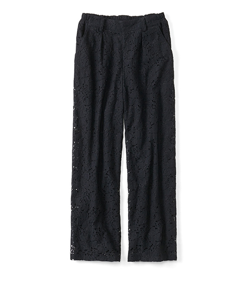 IEDIT(イディット)の「【股下丈が選べる】ララ・ステラ パンツスタイルをフェミニンにする レースガウチョパンツ (その他パンツ・レディース・ワインレッド/ブラック/ネイビー・3/1/4/10/2/9/5/7/8/6)」の8枚目の写真