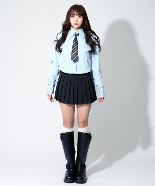 ALLuRing ChaRm（アリュリングチャーム）の「Pleated Skirt Pants / プリーツスカートパンツ（スカート・レディース・ホワイト/ブラック/ベージュ/グレー・S/M）」の11枚目の写真