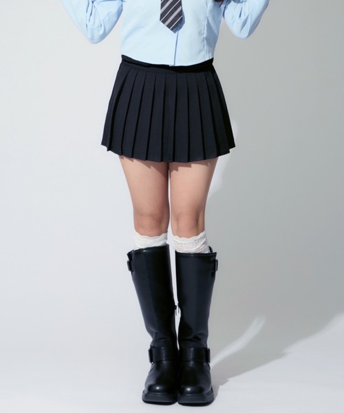 ALLuRing ChaRm（アリュリングチャーム）の「Pleated Skirt Pants / プリーツスカートパンツ（スカート・レディース・ホワイト/ブラック/ベージュ/グレー・S/M）」の13枚目の写真