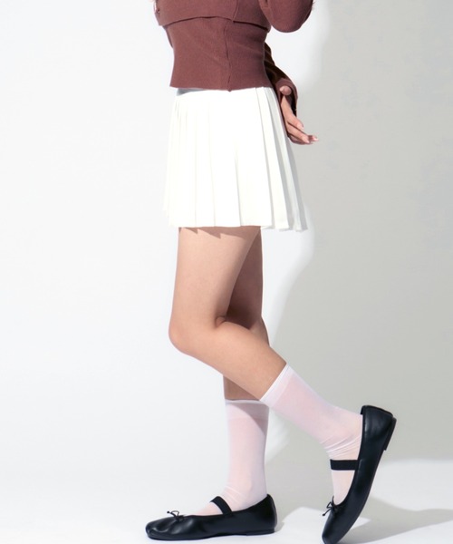 ALLuRing ChaRm（アリュリングチャーム）の「Pleated Skirt Pants / プリーツスカートパンツ（スカート・レディース・ホワイト/ブラック/ベージュ/グレー・S/M）」の22枚目の写真