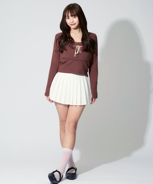 ALLuRing ChaRm（アリュリングチャーム）の「Pleated Skirt Pants / プリーツスカートパンツ（スカート・レディース・ホワイト/ブラック/ベージュ/グレー・S/M）」の20枚目の写真