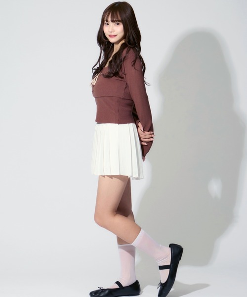 ALLuRing ChaRm（アリュリングチャーム）の「Pleated Skirt Pants / プリーツスカートパンツ（スカート・レディース・ホワイト/ブラック/ベージュ/グレー・S/M）」の19枚目の写真