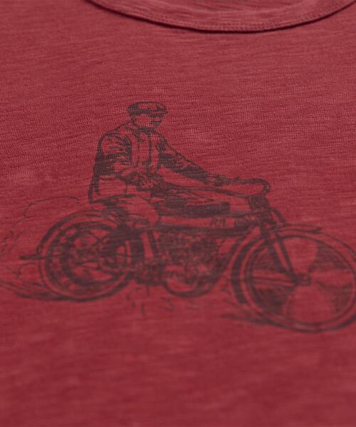 RRL(ダブル アール エル)の「スラブ ジャージー グラフィック Tシャツ(Tシャツ/カットソー・メンズ・レッド系1・XXL/XS/XL/S/M/L)」の7枚目の写真