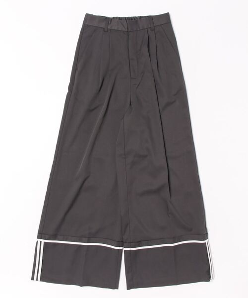 STYLEBLOCK（スタイルブロック）の「ツイルターンバックパンツ（その他パンツ・レディース・グレイッシュベージュ/ブラック/チャコールグレー/ライトグレー・M）」の3枚目の写真