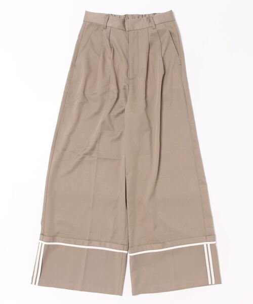 STYLEBLOCK（スタイルブロック）の「ツイルターンバックパンツ（その他パンツ・レディース・グレイッシュベージュ/ブラック/チャコールグレー/ライトグレー・M）」の6枚目の写真