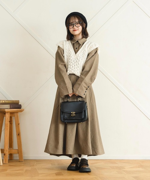 オータムカラーロングスカート（スカート）｜krahe（クレーエ）