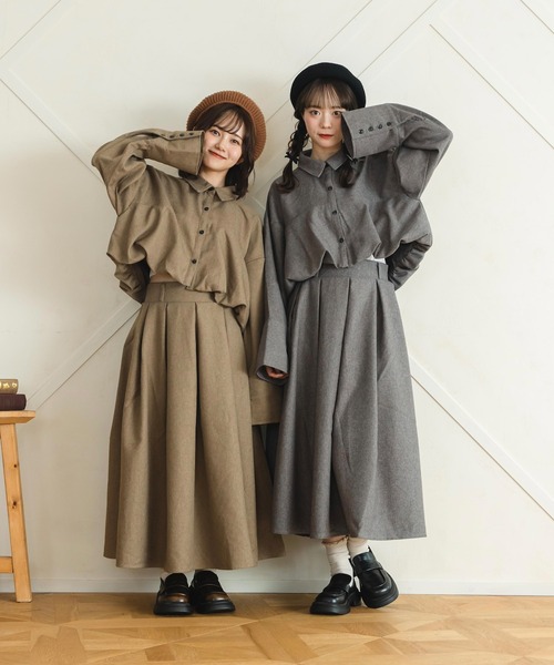 エイココンドウ　E-clat ロングスカート　42 新品　タグ付　値下 エイココンドウ E-clat ロングスカート 42 新品 タグ付 値下