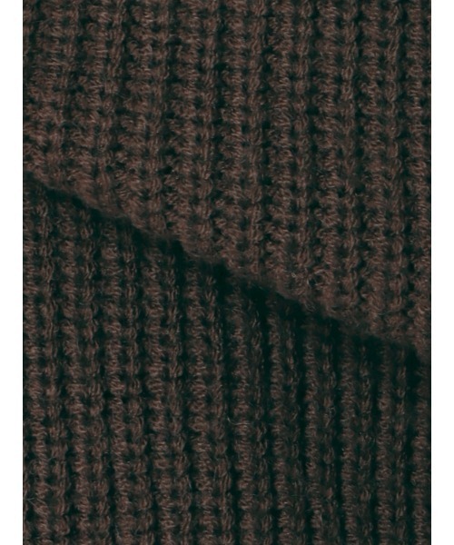 SUIT SQUARE(スーツスクエア)の「オーバーサイズVネックニット 長袖 ハンドウォッシュ アクリルウール 無地(ニット/セーター・レディース・キャメル/アイボリー/ダークブラウン・38(9号))」の17枚目の写真