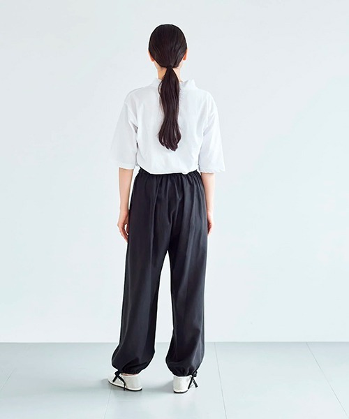 ata(アタ)の「ata pants 2. / テンセルリネン 裾絞りパンツ(その他パンツ・レディース・アイボリー/ピンク/ブラック・MEDIUM)」の21枚目の写真