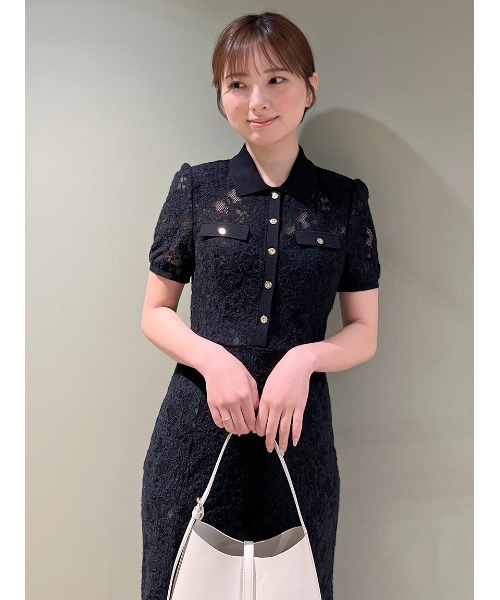 新品❣️スナイデル ❣️ レースポロドレス　OWHT❣️snidel レースポロドレス（ワンピース）｜SNIDEL（スナイデル）の