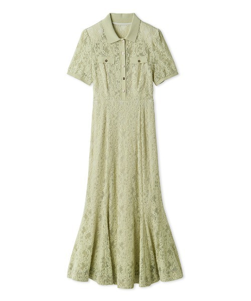 SNIDEL（スナイデル）の「レースポロドレス（ワンピース・レディース・ミント/オフホワイト/ブラック・0/1）」の22枚目の写真