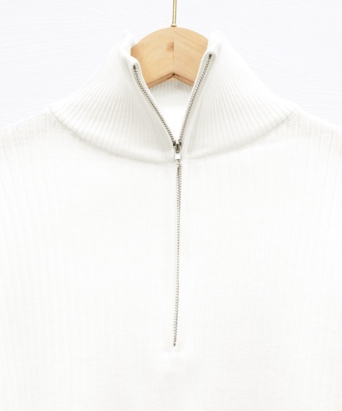 Miniministore(ミニミニストア)の「ニットトップス ハーフジップ 春秋冬(ニット/セーター・レディース・ブラック/ブラウン/レッド/ホワイト・FREE)」の13枚目の写真