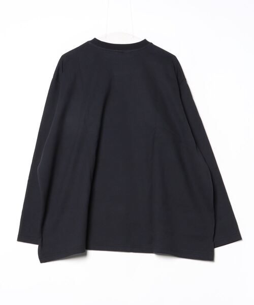 HARVESTY(ハーベスティ)の「HARVESTY / ハーベスティー JUMBO L/S TEE ジャンボ ロンT(Tシャツ/カットソー・レディース・ブラック/オフホワイト・1/2)」の3枚目の写真