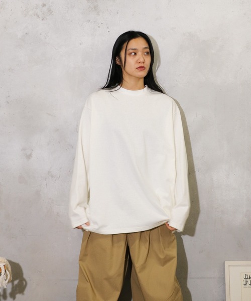 tシャツ HARVESTY /  ハーベスティー JUMBO L/S TEE ジャンボ ロンT レディース メンズ セール】HARVESTY / ハーベスティー JUMBO L/S TEE ジャンボ