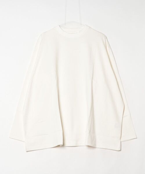 HARVESTY(ハーベスティ)の「HARVESTY / ハーベスティー JUMBO L/S TEE ジャンボ ロンT(Tシャツ/カットソー・レディース・ブラック/オフホワイト・1/2)」の7枚目の写真
