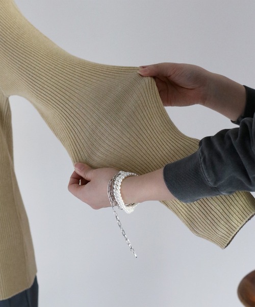 cepo(セポ)の「ニジュウス編みダブルジップパーカー(パーカー・レディース・ブルー/イエロー/ベージュ・M)」の16枚目の写真