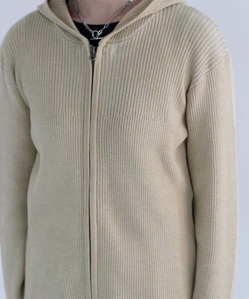 cepo(セポ)の「ニジュウス編みダブルジップパーカー(パーカー・レディース・ブルー/イエロー/ベージュ・M)」の15枚目の写真
