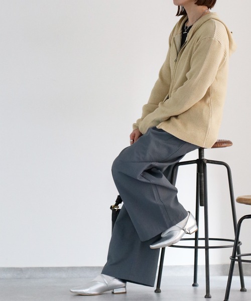 cepo(セポ)の「ニジュウス編みダブルジップパーカー(パーカー・レディース・ブルー/イエロー/ベージュ・M)」の21枚目の写真