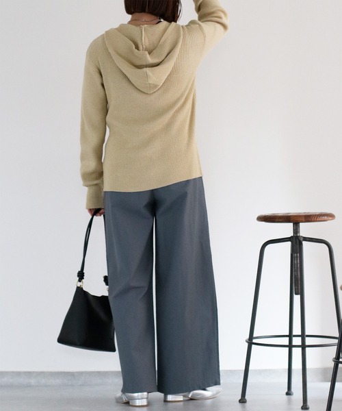 cepo(セポ)の「ニジュウス編みダブルジップパーカー(パーカー・レディース・ブルー/イエロー/ベージュ・M)」の19枚目の写真