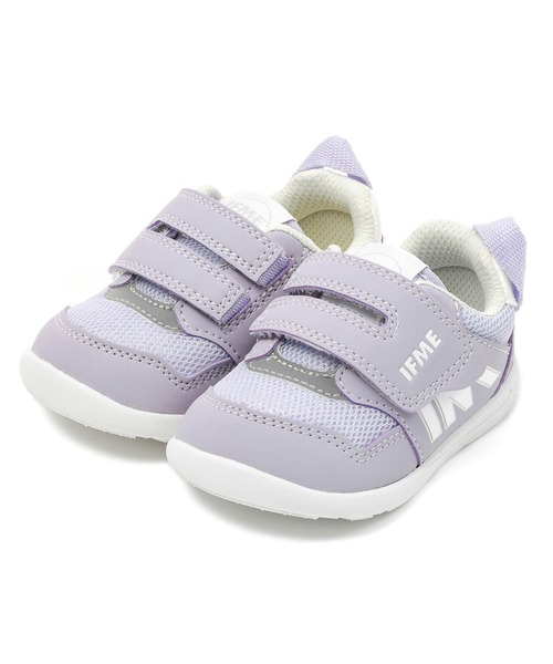 IFME（イフミー）の「BABY｜IFME ベーシックカラーワンベルトスニーカー（スニーカー・キッズ・オレンジ/ピンク/ネイビー/パープル・12.0cm/13.0cm/14.0cm/15.0cm/13.5cm/14.5cm/12.5cm）」の3枚目の写真