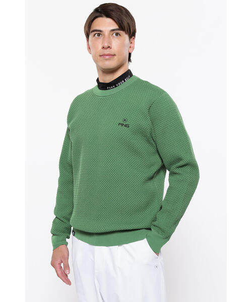セール】【PING APPAREL】クルーネックニットプルオーバー