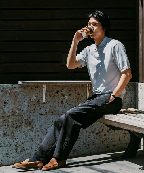 green label relaxing（グリーンレーベルリラクシング）の「WONDER CLOTH ワイド ユーティリティ―パンツ イージーパンツ -ストレッチ・接触冷感・吸水速乾-（その他パンツ・メンズ・ブラック/ネイビー/ダークグレー・XL/L/M/S）」の17枚目の写真