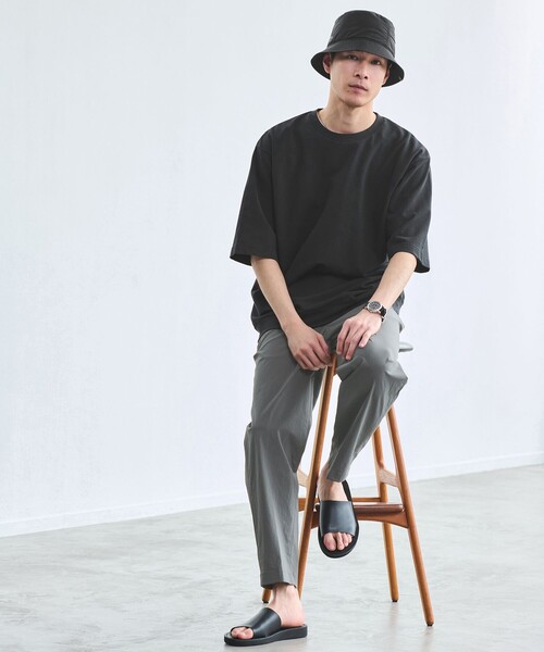 green label relaxing（グリーンレーベルリラクシング）の「WONDER CLOTH ワイド ユーティリティ―パンツ イージーパンツ -ストレッチ・接触冷感・吸水速乾-（その他パンツ・メンズ・ブラック/ネイビー/ダークグレー・XL/L/M/S）」の10枚目の写真