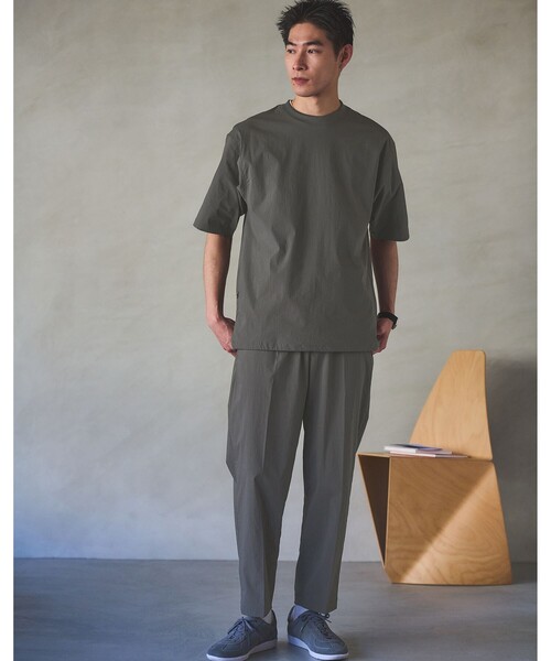 green label relaxing（グリーンレーベルリラクシング）の「WONDER CLOTH ワイド ユーティリティ―パンツ イージーパンツ -ストレッチ・接触冷感・吸水速乾-（その他パンツ・メンズ・ブラック/ネイビー/ダークグレー・XL/L/M/S）」の15枚目の写真