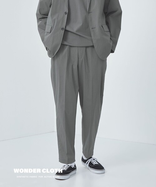green label relaxing（グリーンレーベルリラクシング）の「WONDER CLOTH ワイド ユーティリティ―パンツ イージーパンツ -ストレッチ・接触冷感・吸水速乾-（その他パンツ・メンズ・ブラック/ネイビー/ダークグレー・XL/L/M/S）」の13枚目の写真