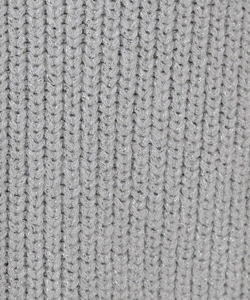 OPAQUE.CLIP（オペークドットクリップ）の「ラメヤーンニットカーディガン【洗濯機洗い可】（カーディガン/ボレロ・レディース・ブルー系5/シルバー系5/ゴールド系5・38/42/40）」の6枚目の写真