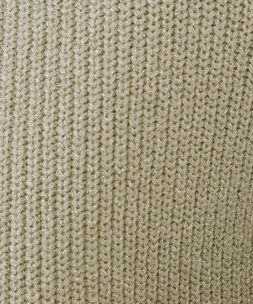 OPAQUE.CLIP（オペークドットクリップ）の「ラメヤーンニットカーディガン【洗濯機洗い可】（カーディガン/ボレロ・レディース・ブルー系5/シルバー系5/ゴールド系5・38/42/40）」の10枚目の写真