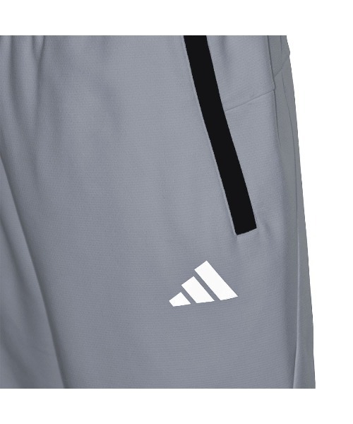 adidas(アディダス)の「アディダス adidas Adptn レギュラーフィット テクスチャード ダブルニット アンクル丈 オープンヘムパンツ(その他パンツ・メンズ・ホワイト/ブラック・LL/3L/S/M/L)」の6枚目の写真